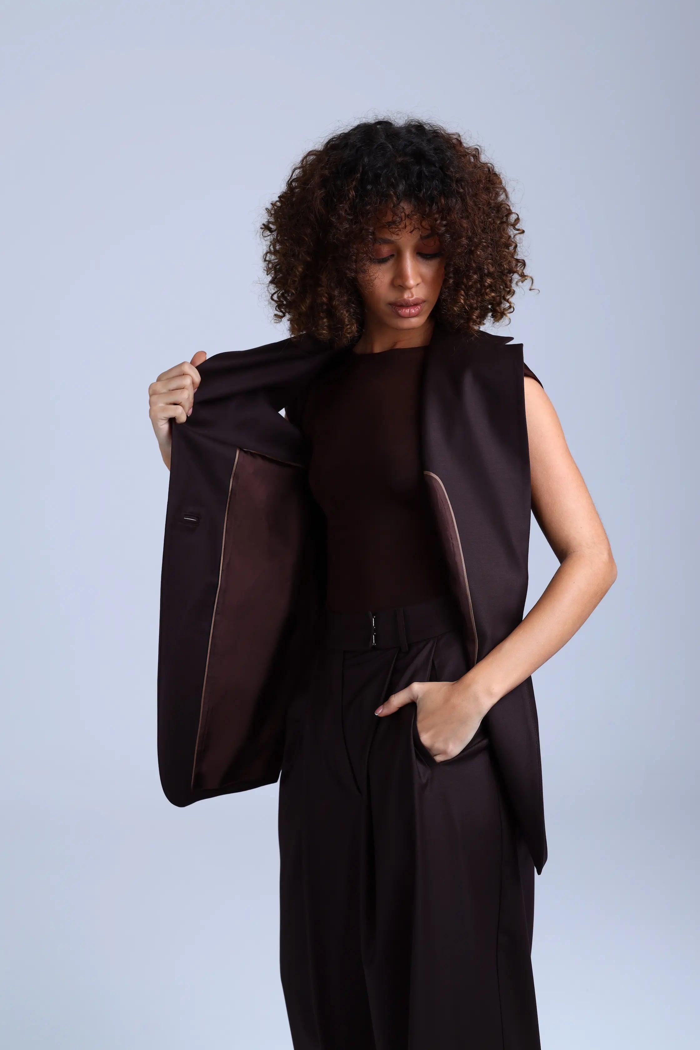 Virgin Wool Waistcoat Monica - ETNA Shirts Waistcoat