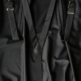 Liza Black Ultra-Fine Virgin Wool Suspenders