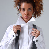 Sophia Grey Ultra-Fine Virgin Wool Suspenders