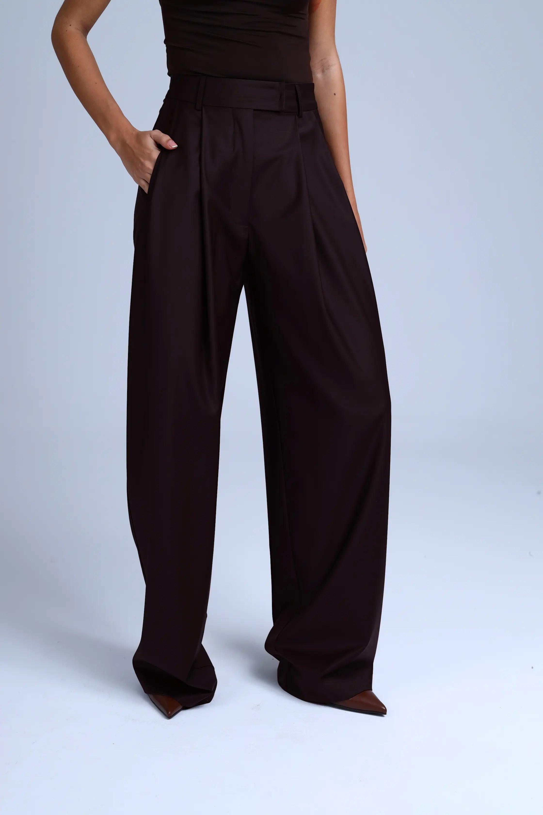 Virgin Wool Trousers Monica - ETNA Shirts Pants