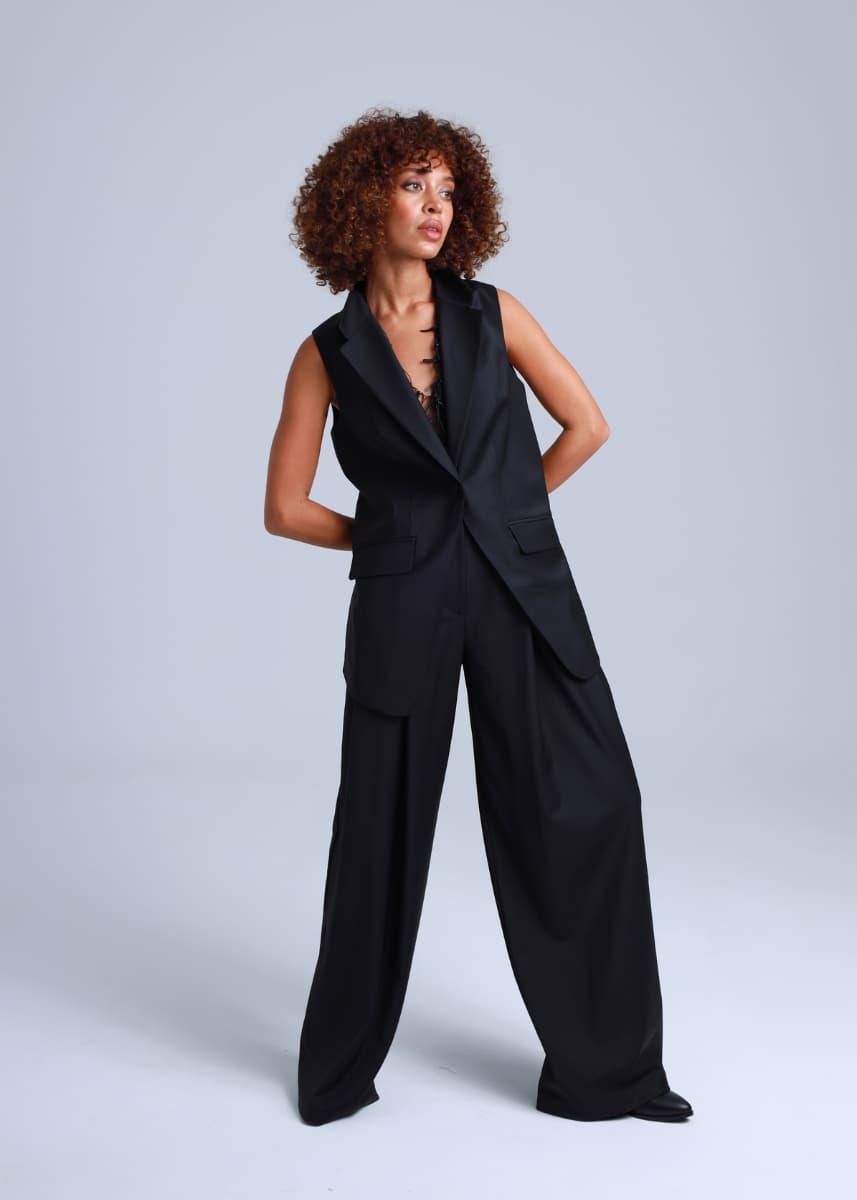 Virgin Wool Trousers Liza - ETNA Shirts Pants