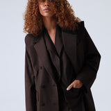 Broadway 3-Piece Monica Tailored Virgin Wool Suit in Dark Coffee