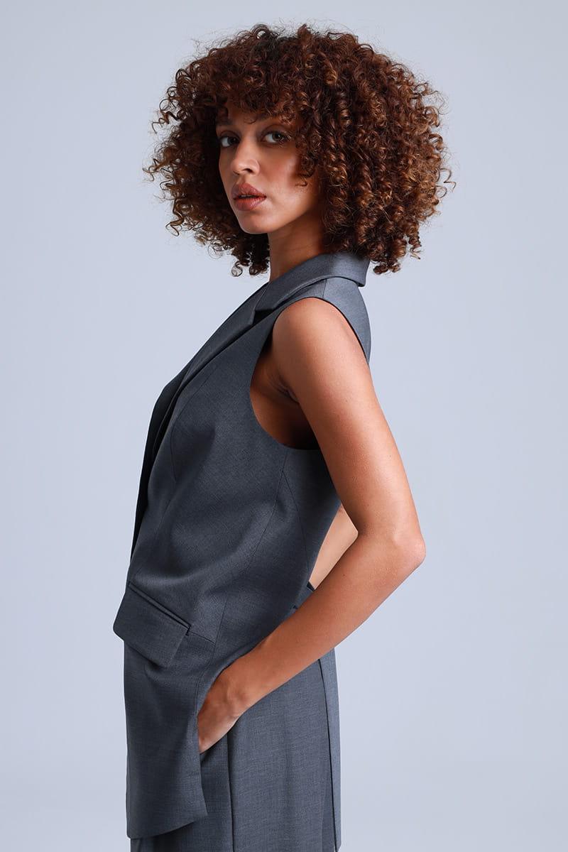 Virgin Wool Waistcoat Sophia - ETNA Shirts Waistcoat