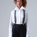 Sophia Grey Ultra-Fine Virgin Wool Suspenders