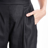 Aitna Black Palazzo Pants from Organic Finest Fabric