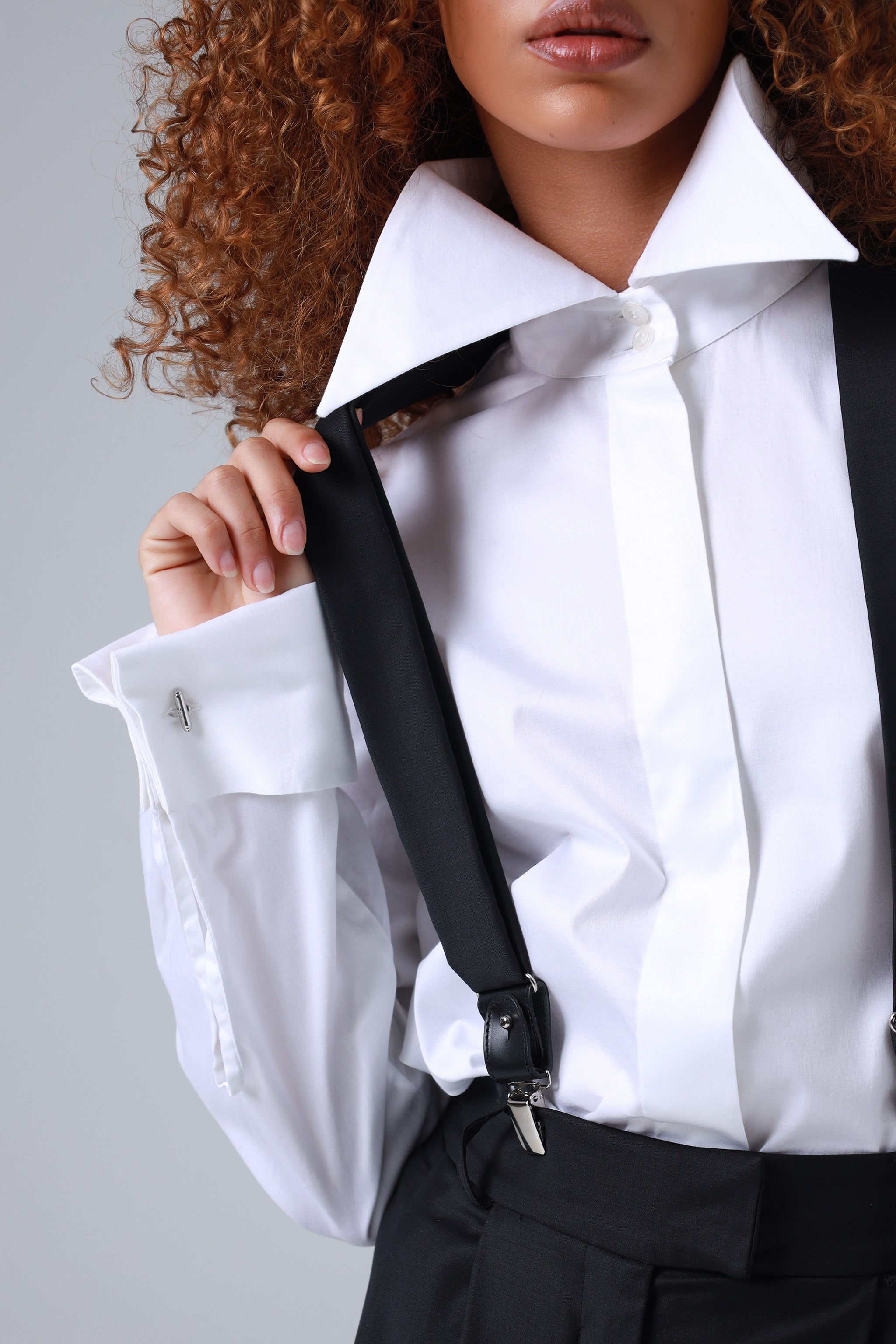 Liza Black Ultra-Fine Virgin Wool Suspenders Liza Black Ultra-Fine Virgin Wool Suspenders