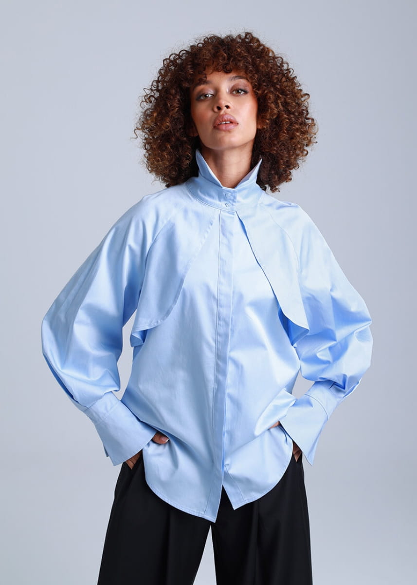 Diva Blu Shirt - ETNA Shirts Clothing