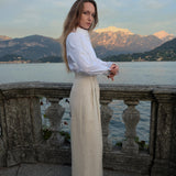Taormina Linen-Blend Wide-Leg Pants