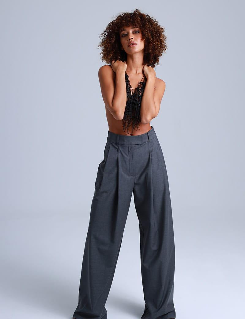 Virgin Wool Trousers Sophia - ETNA Shirts Pants