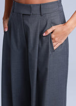Sophia Suit Wide Style Grey Virgin Wool Pants – ETNA