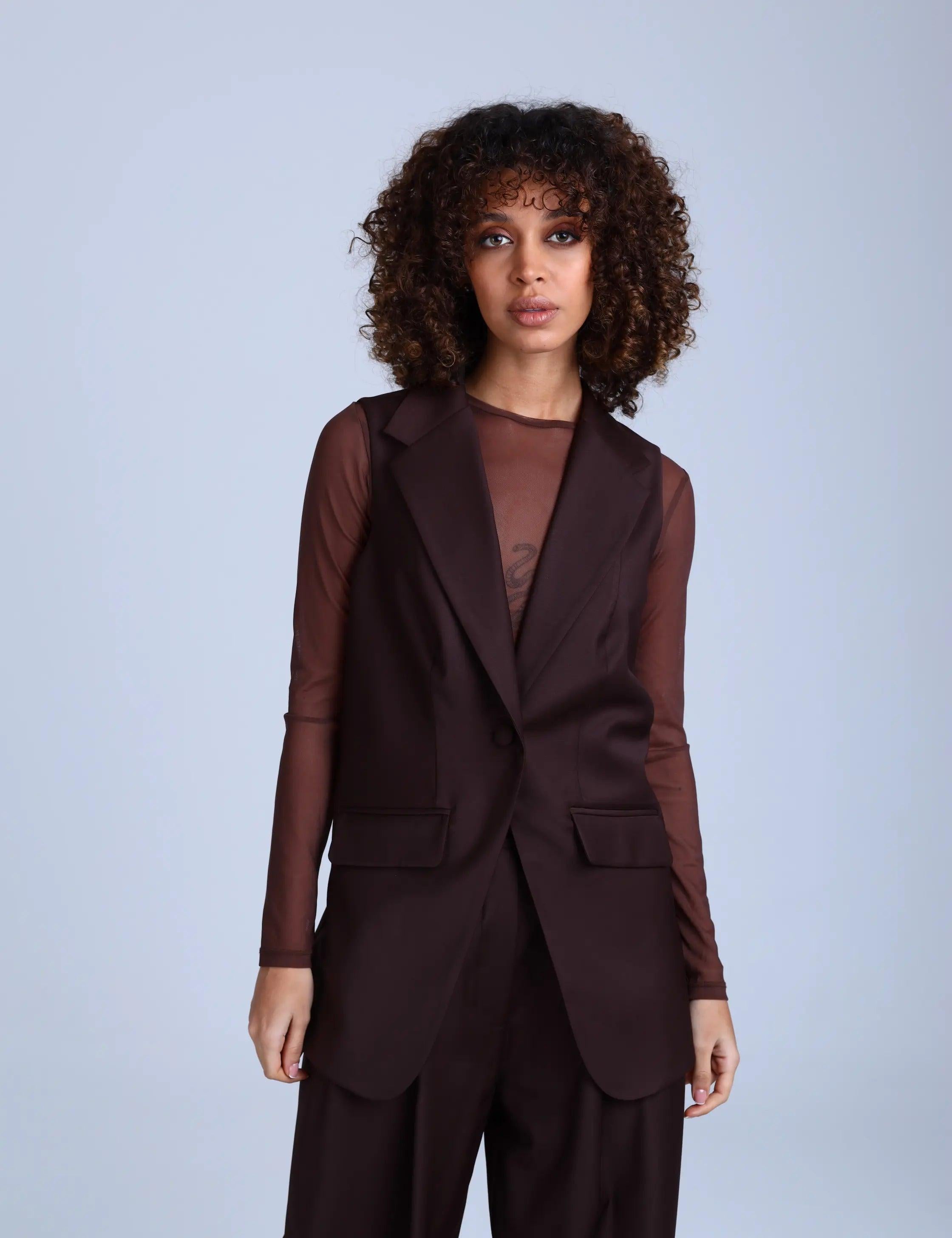 Virgin Wool Waistcoat Monica - ETNA Shirts Waistcoat