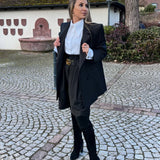 Broadway Liza Virgin Wool Bermuda Shorts in Dark Black