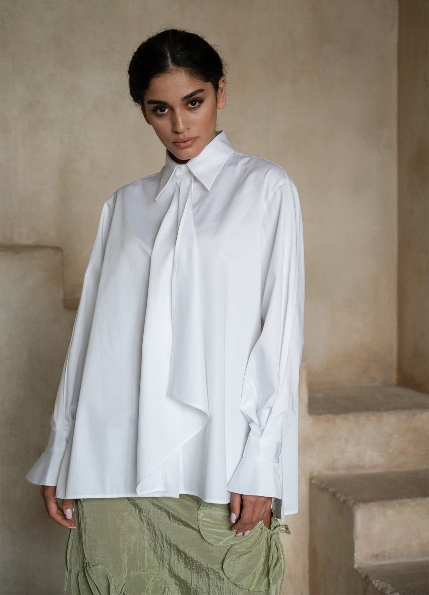 Flounce details shirt