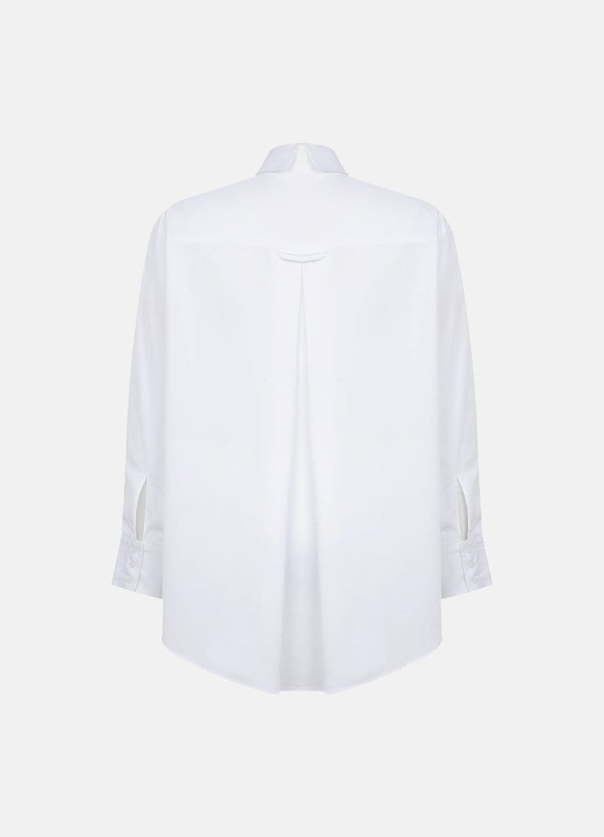 Classic white blouse for woman