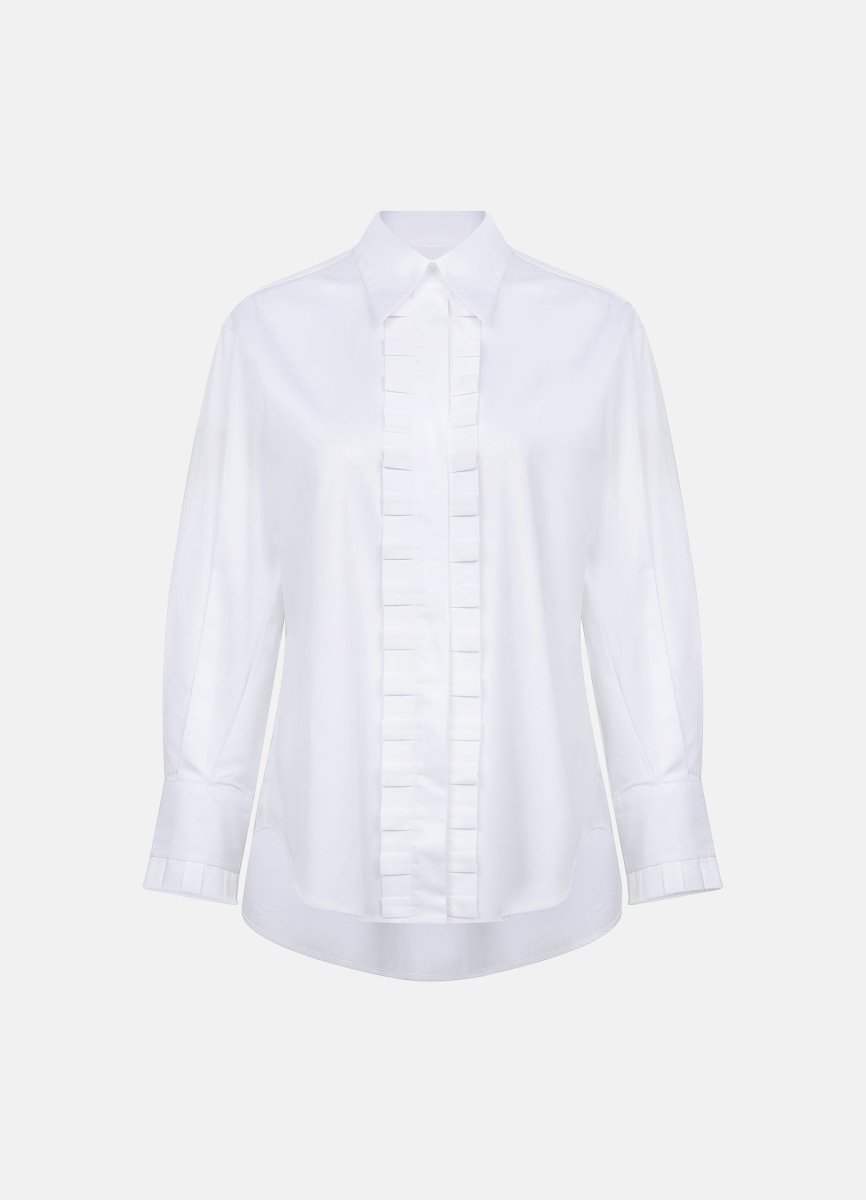 Frontal ruffle blouse
